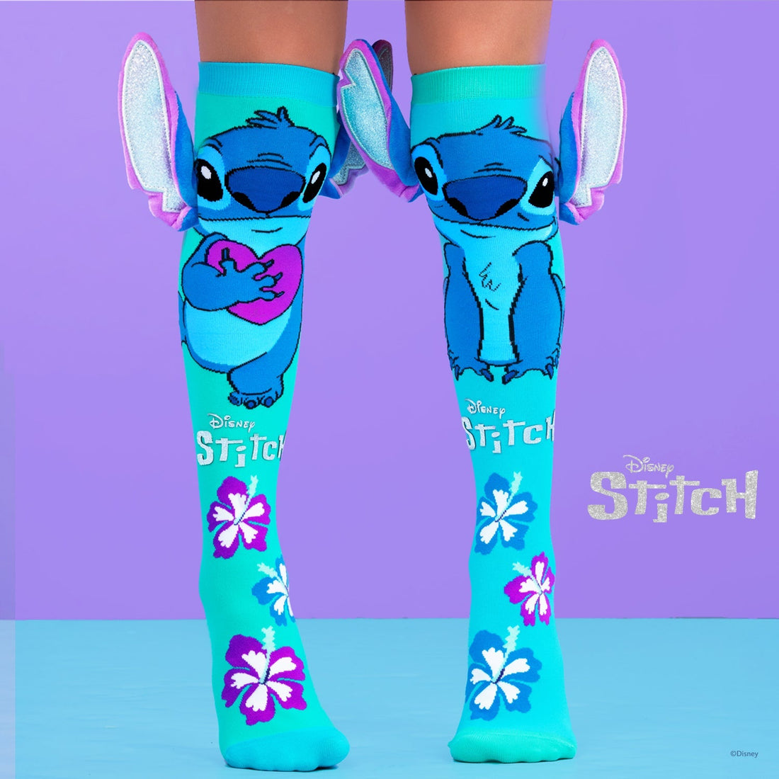 Gümüş Stitch Çorap